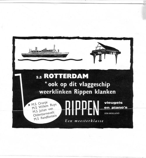 Rippen op de S.S. Rotterdam